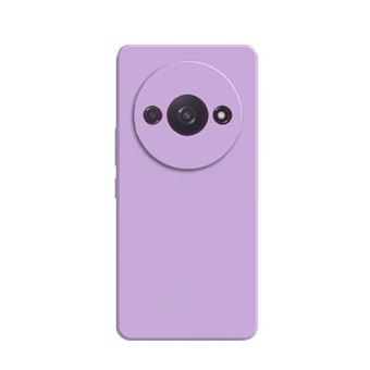 Capa de Silicone com Proteção de câmera para Xiaomi Redmi A3 - Lilás