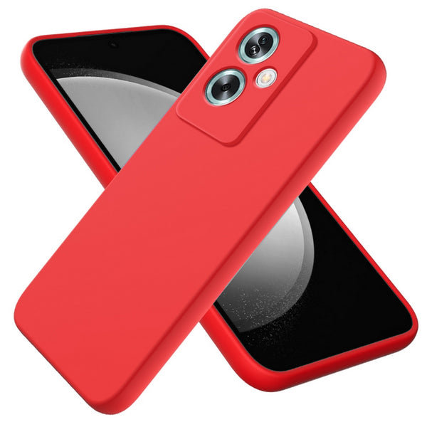 Capa Oppo A79 5G Silicone Premium - Vermelho