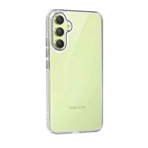 Capa Samsung Galaxy A35 5G Antichoque com Borda Colorida - Branco