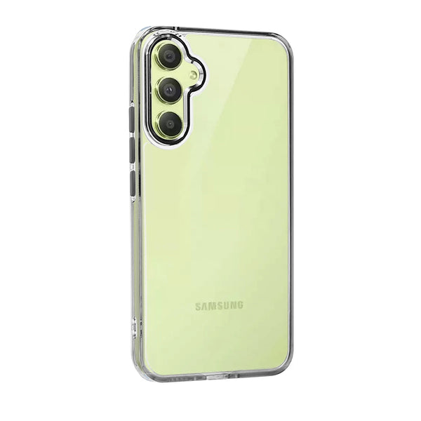 Capa Samsung Galaxy A35 5G Antichoque com Borda Colorida - Preto