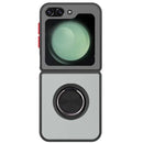 Capa Samsung Galaxy Z Flip 6 Smoked Iman Anel - Preto