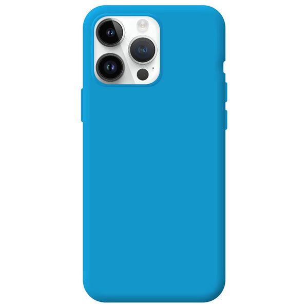 Capa de Silicone Premium para iPhone 14 Pro - Azul
