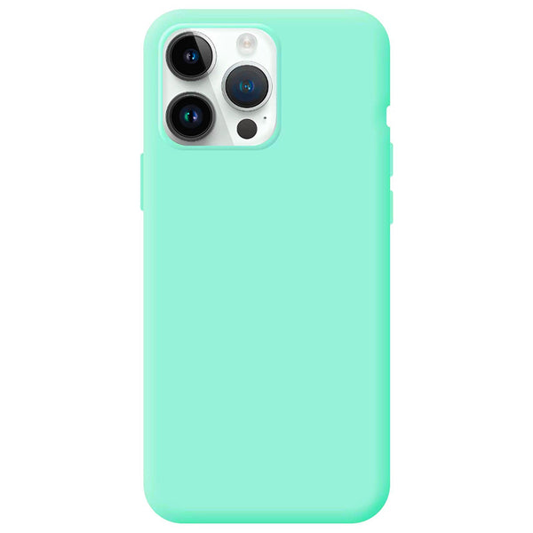 Capa de Silicone Premium para iPhone 14 Pro - Azul Turquesa