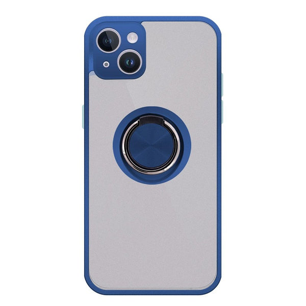 Capa de gel com suporte íman (Smoked) para iPhone 15 - Azul