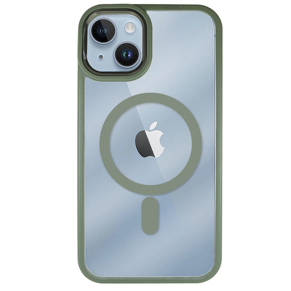 Capa iPhone 15 MagSafe Frame - Verde