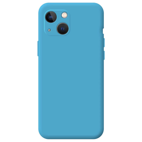 Capa de Silicone com Proteção de câmera para iPhone 15 Plus - Azul