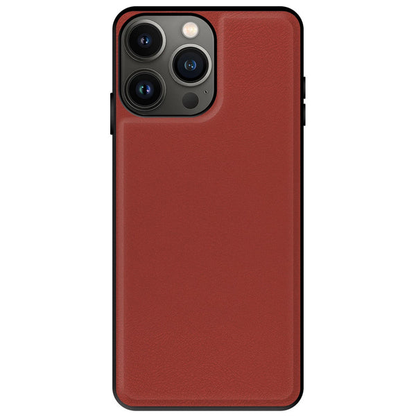 Capa iPhone 15 Pro Max Efeito Pele Magnética - Vermelho