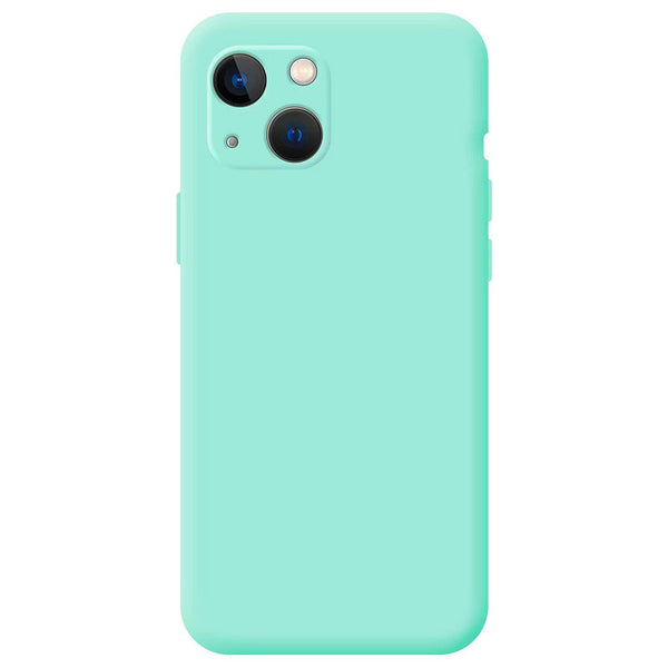Capa de Silicone com Proteção de câmera para iPhone 15 - Azul Turquesa