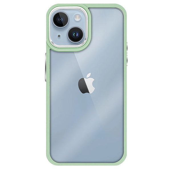 Capa iPhone 15 Transparente Frame - Verde