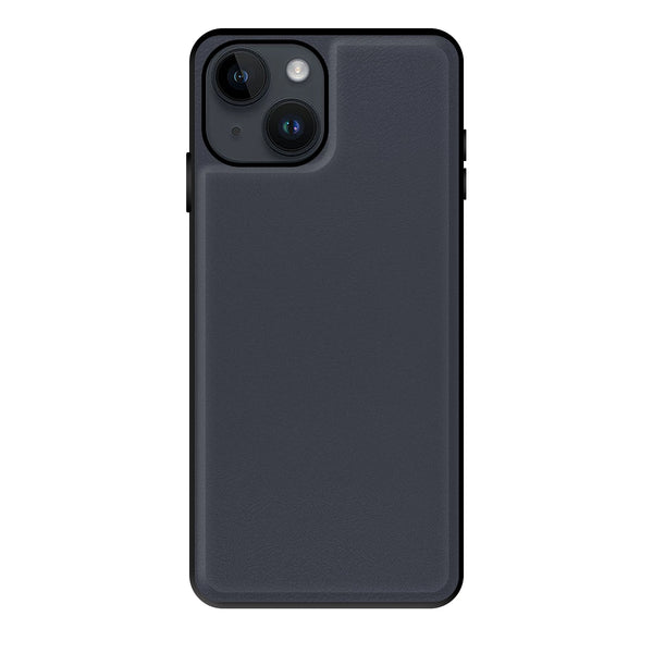 Capa iPhone 15 Pro Efeito Pele Magnética - Azul Escuro