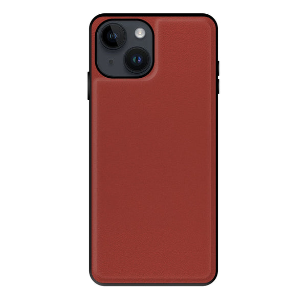 Capa iPhone 15 Pro Efeito Pele Magnética - Vermelho