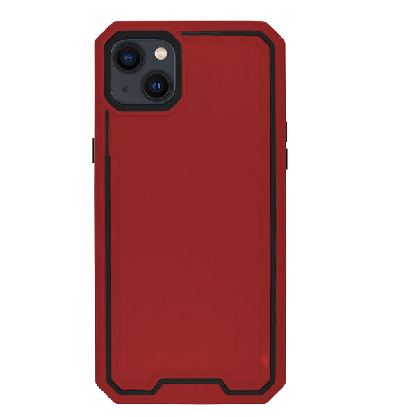 Capa iPhone 14 Plus Militar Antichoque - Vermelho