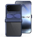 Capa Samsung Galaxy Z Flip 6 Tampa Deslizante Premium - Azul Marinho