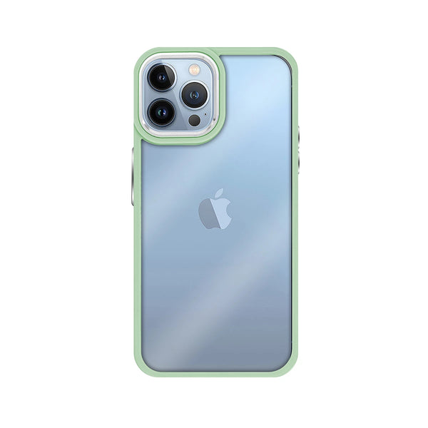 Capa iPhone 15 Pro Max Transparente Frame - Verde