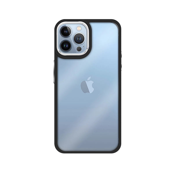 Capa iPhone 15 Pro Max Transparente Frame - Preto