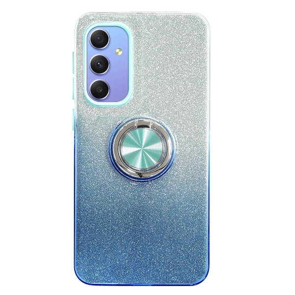 Capa Samsung Galaxy A34 5G Silicone Brilhante - Azul Turquesa