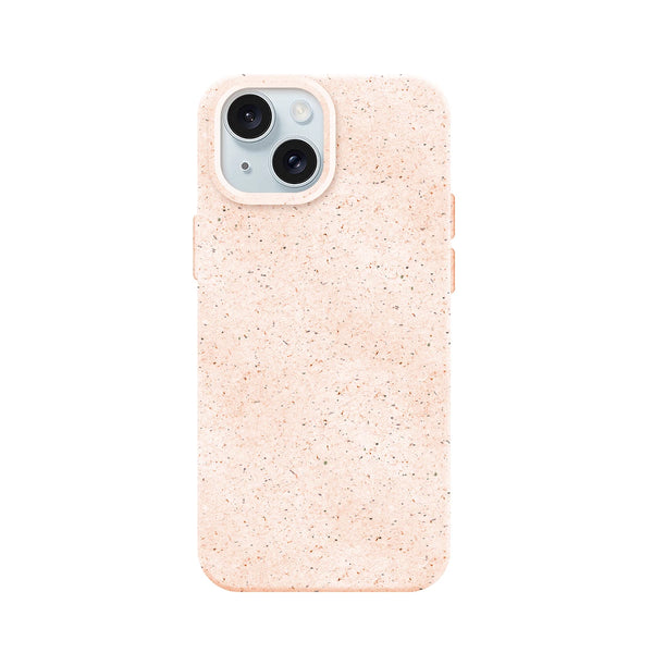 Capa de Silicone Biodegradável para iPhone 15 - Rosa