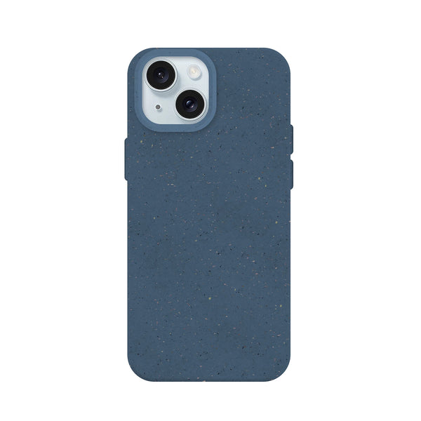Capa de Silicone Biodegradável para iPhone 15 - Azul