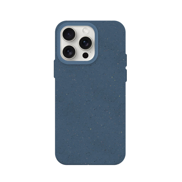 Capa de Silicone Biodegradável para iPhone 15 Pro - Azul
