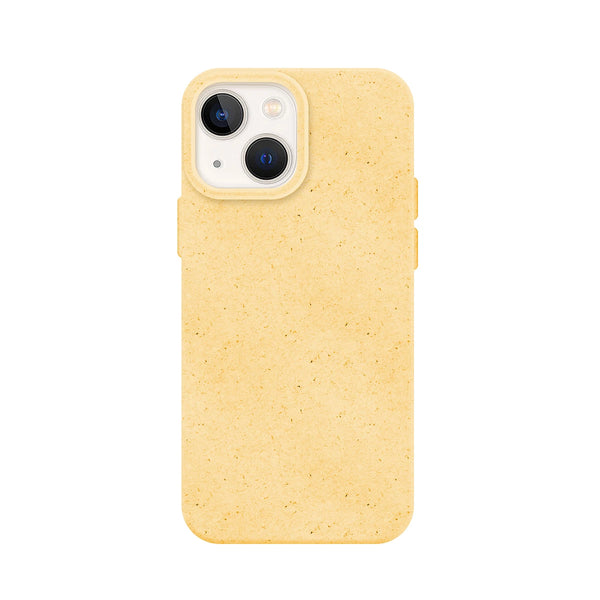 Capa de Silicone Biodegradável para iPhone 14 - Amarela