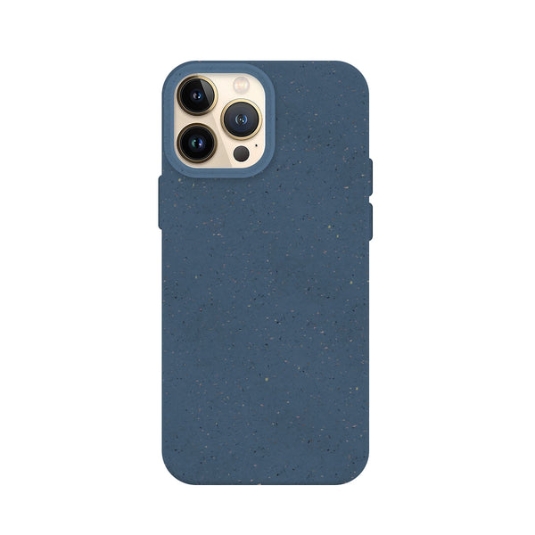 Capa de Silicone Biodegradável para iPhone 14 Pro - Azul