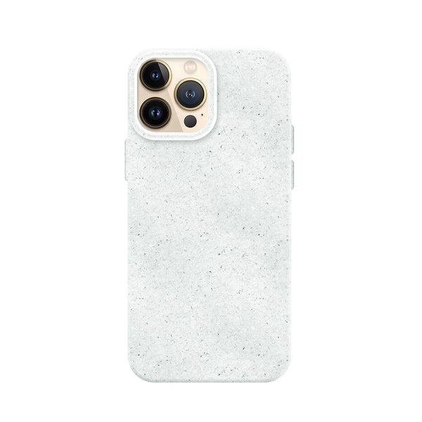 Capa de Silicone Biodegradável para iPhone 14 Pro - Branco