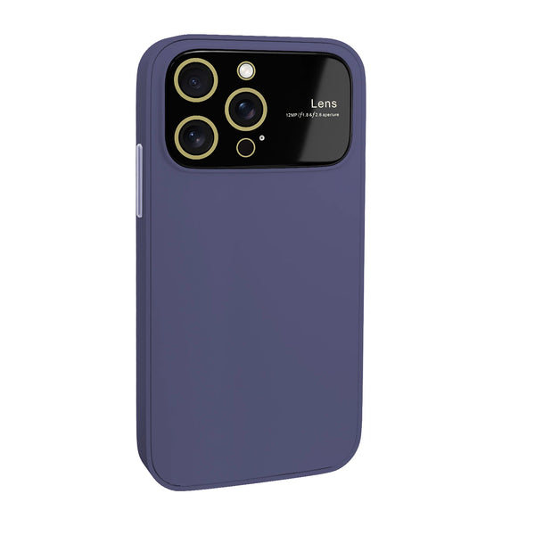 Capa de SIlicone com Cobertura Total das Câmeras para iPhone 15 Pro - Lilás