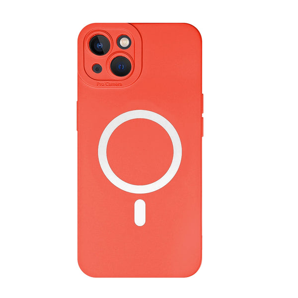 Capa de Silicone Magsafe para iPhone 14 - Vermelho