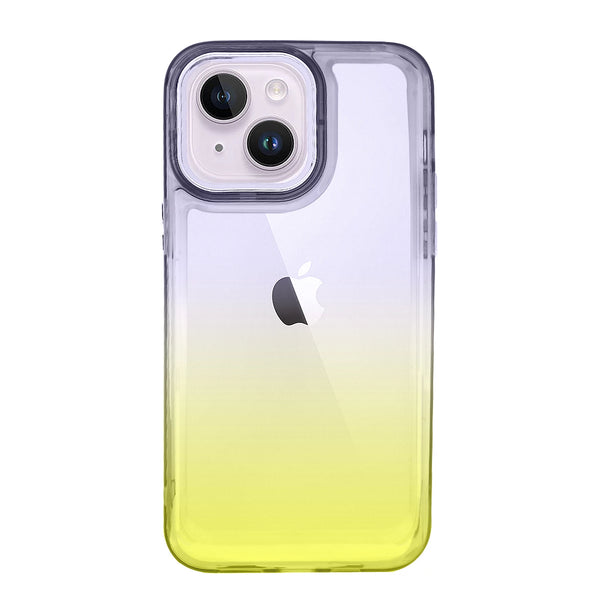 Capa iPhone 14 Space Degradê - Preto e Amarelo