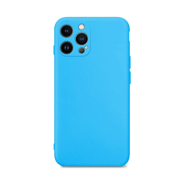 Capa de silicone para iphone 13 pro max azul