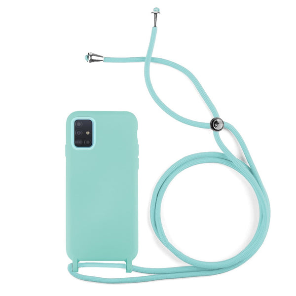 Capa de silicone com cordão para Galaxy A51 5G