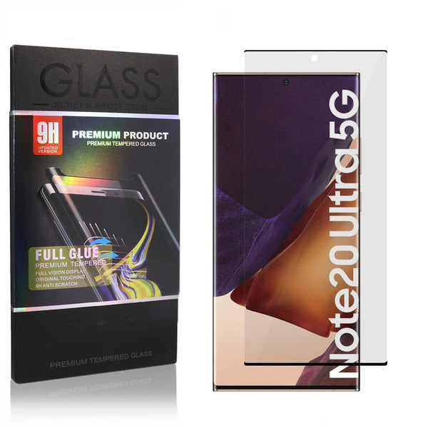 Película de vidro temperado curvo Full Glue premium para Galaxy Note 20 Ultra
