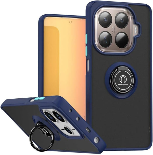 Capa Xiaomi 15T Pro Smoked Iman Anel - Azul Escuro