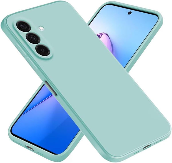 Capa Samsung Galaxy A06 Silicone Premium - Azul Turquesa