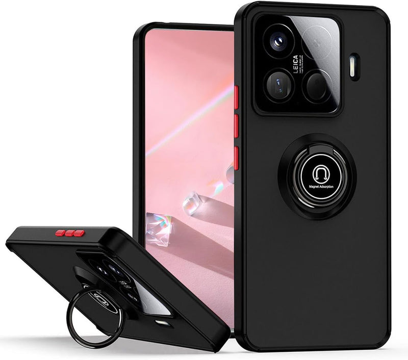 Capa Xiaomi 15T Pro Smoked Iman Anel - Preto