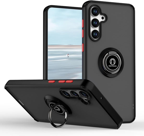 Capa Samsung Galaxy A56 Smoked Iman Anel - Preto