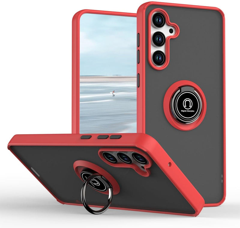 Capa Samsung Galaxy A56 Smoked Iman Anel - Vermelho