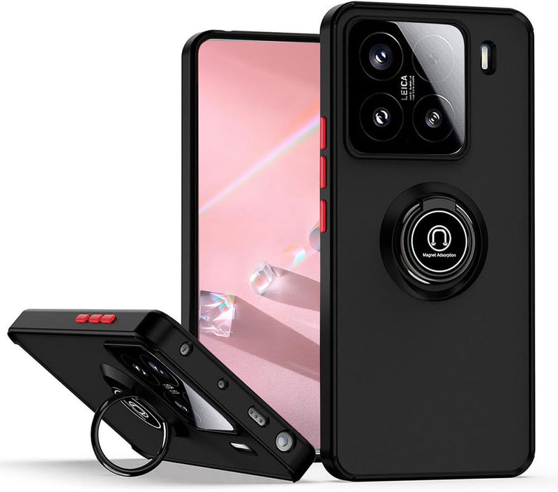 Capa Xiaomi 15 Smoked Iman Anel - Preto