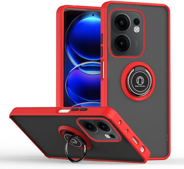 Capa Oppo Reno 13F Smoked Iman - Vermelho