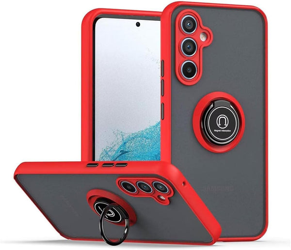 Capa Samsung Galaxy A36 Smoked Iman Anel - Vermelho