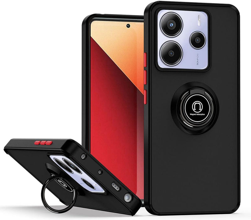 Capa Xiaomi Redmi Note 14 4G Smoked Iman Anel - Preto