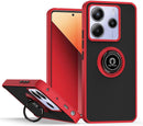 Capa Xiaomi Redmi Note 14 4G Smoked Iman Anel - Vermelho
