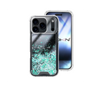 Capa iPhone 18 Pro Max Purpurina - Azul Turquesa