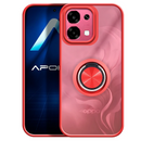 Capa Oppo A6 Pro 5G Smoked Iman Anel - Vermelho