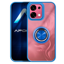 Capa Oppo A6 Pro 5G Smoked Iman Anel - Azul Escuro