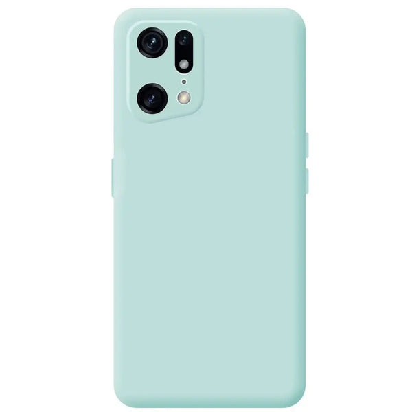 Capa Oppo Find X5 Pro Silicone Premium - Azul Turquesa