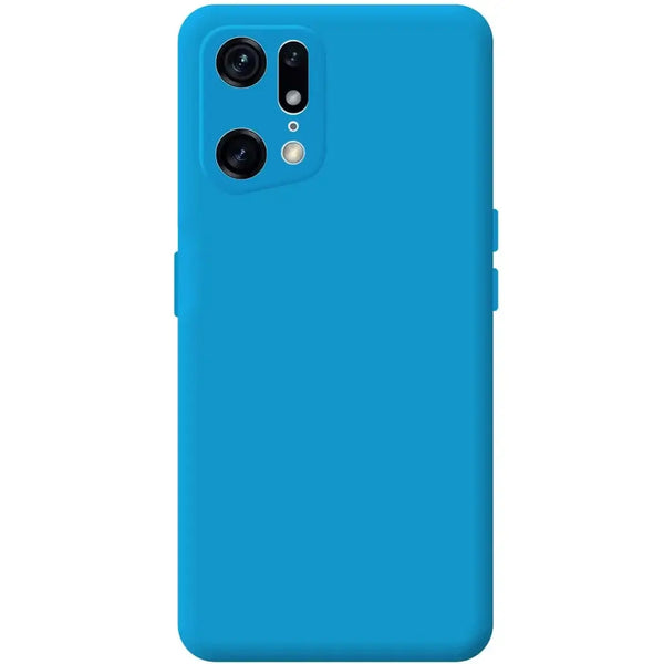 Capa Oppo Find X5 Pro Silicone Premium - Azul