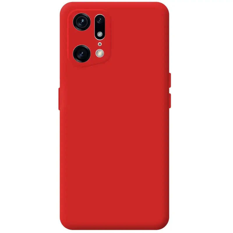 Capa Oppo Find X5 Pro Silicone Premium - Vermelho