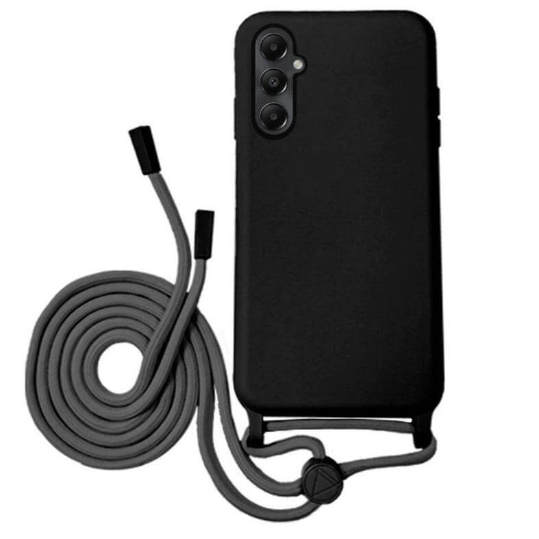 Capa Samsung Galaxy A16 Silicone Cordão - Preto