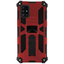 Capa de antigolpe em alumínio com suporte a iman e anel para Galaxy A51 5G